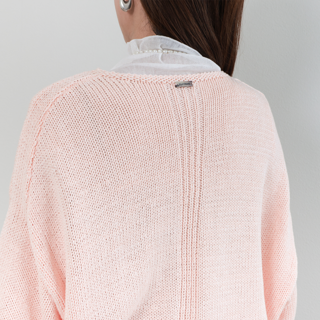 marmors マルモア レディース ニット ボートネック 長袖 コットン