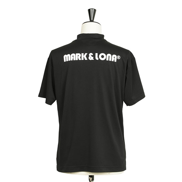 極美品MARK&LONA マークアンドロナ 半袖モックネック ブラック　36 MARK&LONA マークアンドロナ CD9-TMNT Tシャツ カットソー