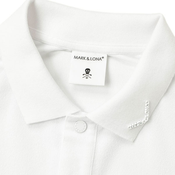 MARK&amp;LONA - マークアンドロナポロシャツ美品/ホワイト MARK&LONA マークアンドロナ Superb Micro Pile Polo ポロシャツ