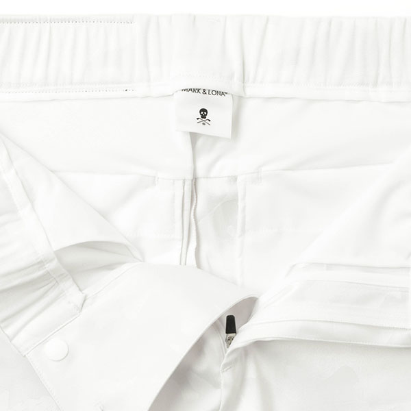 MARK&LONA マークアンドロナGauge Motion Shorts ショーツ 総柄 ポリエステル コットン ストレッチ カモフラ  MLM-4A-AT32 WHITE/ホワイト｜MARK&LONA｜菅原靴店