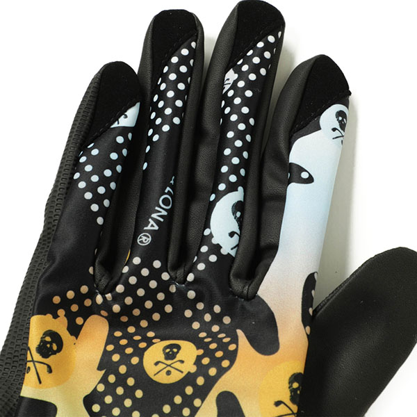 MARK&LONA マークアンドロナ Vector Glove 左手 片手 ストレッチ スカル ドット 総柄 MLS-4A-SG01  BLACK/ブラック｜MARK&LONA｜菅原靴店