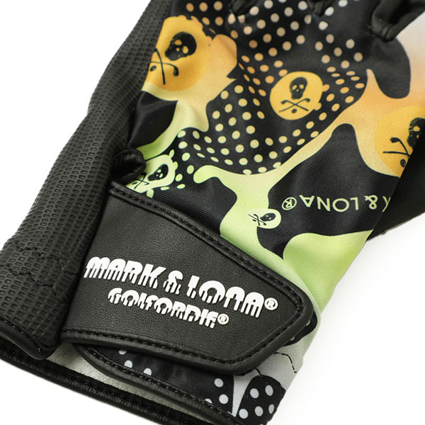 MARK&LONA マークアンドロナ Vector Glove 左手 片手 ストレッチ スカル ドット 総柄 MLS-4A-SG01 BLACK/ ブラック｜MARK&LONA｜菅原靴店