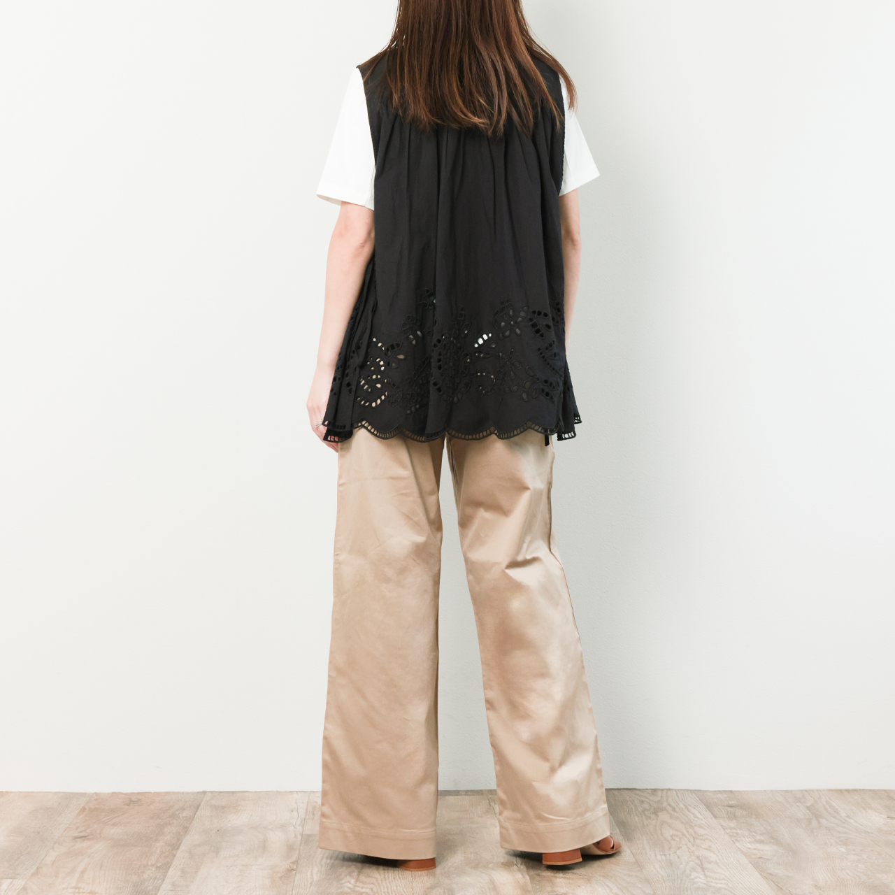 PROTAGONISTA プロタゴニスタ シャツ ブラウス ノースリーブ ギャザー