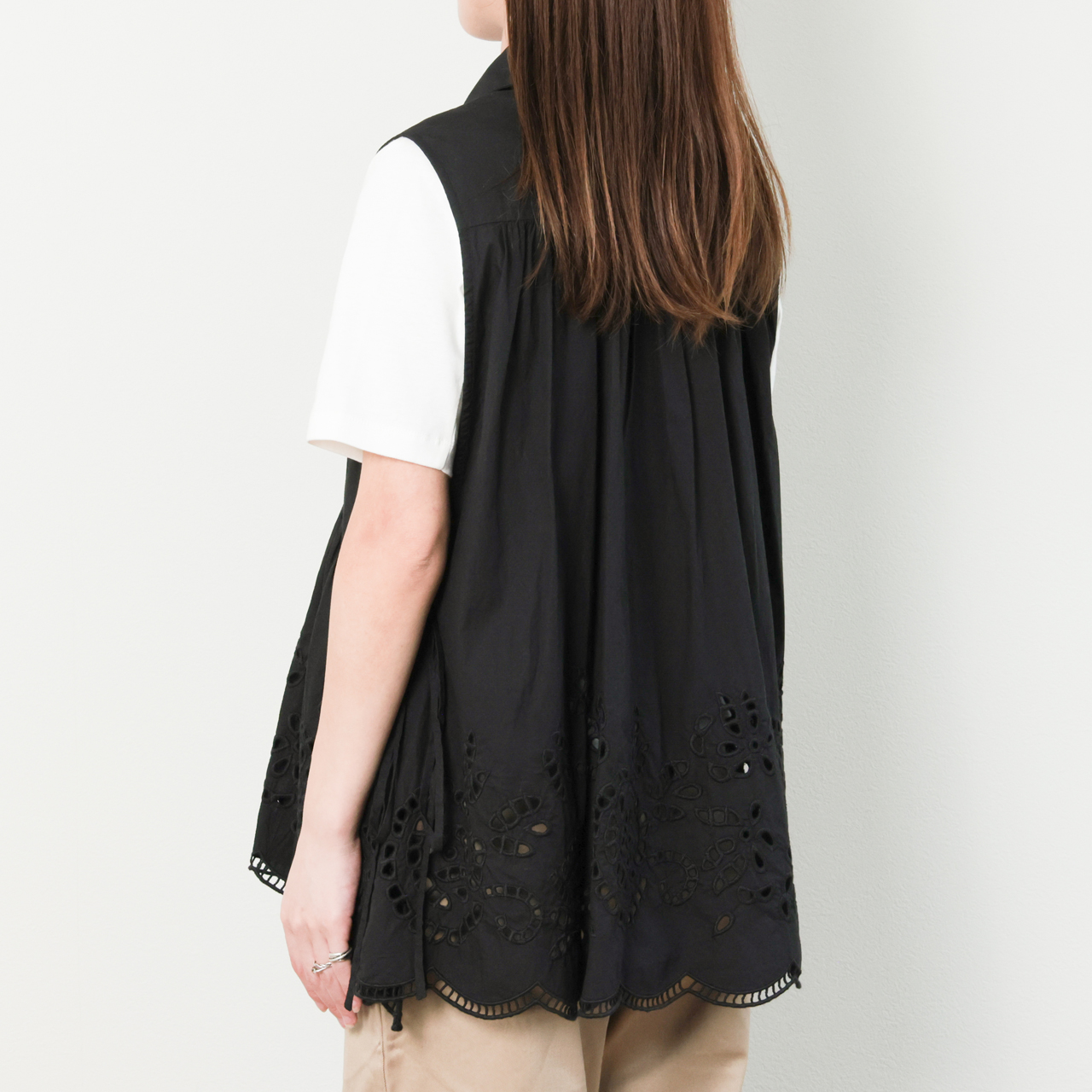 PROTAGONISTA プロタゴニスタ シャツ ブラウス ノースリーブ ギャザー