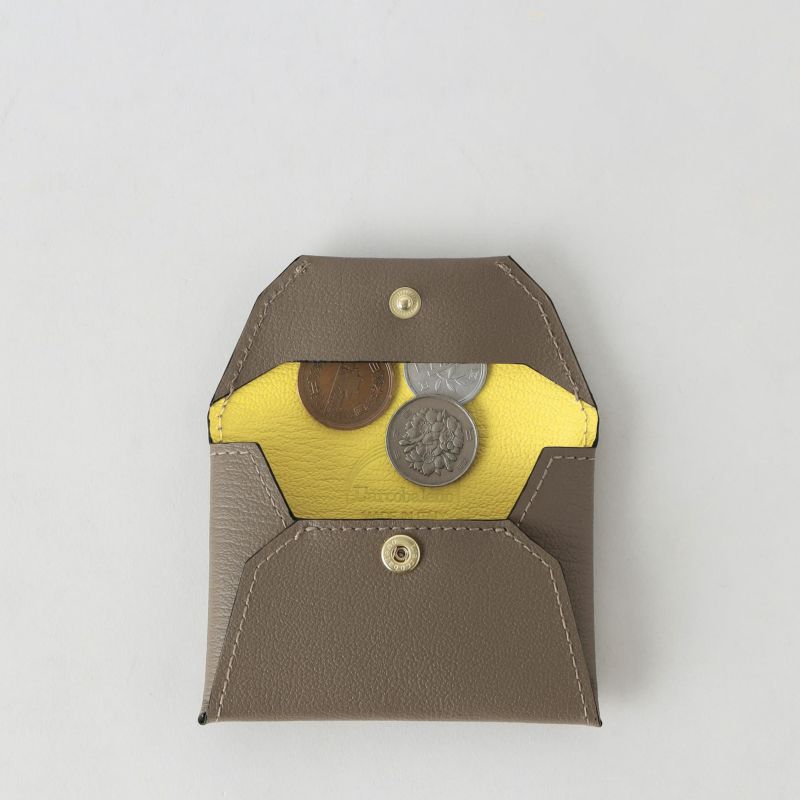 ラルコバレーノ　スマートカードウォレット　GRAY*YELLOW L'arcobaleno ラルコバレーノ スマート カード ウォレット SMART CARD