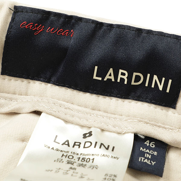 LARDINI ラルディーニ パンツ イージー ジャージ コットン ナイロン