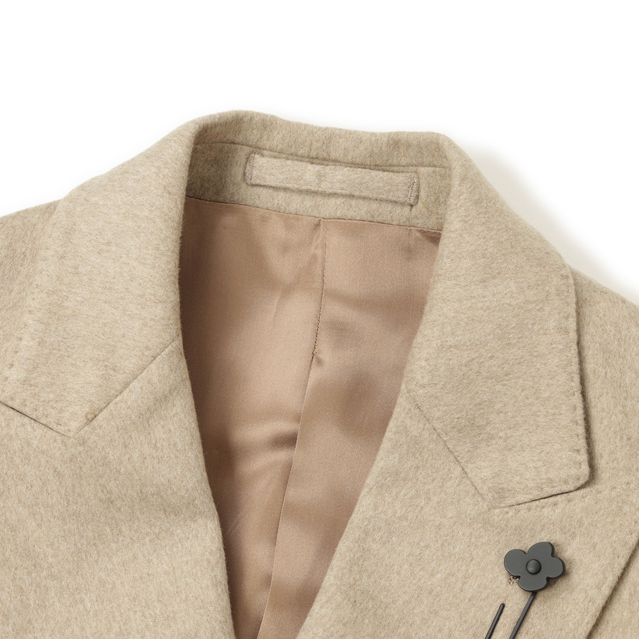 LARDINIダブルブレスト チェスターコート ベージュ系 46 ラルディーニ ベージュ ダブルブレスト チェスターコート 【公式通販】