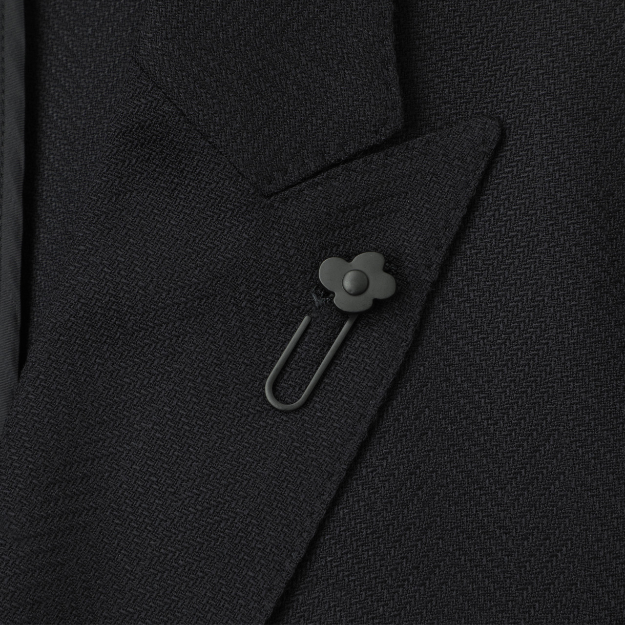 ラルディーニ　44 ウール　ジャケット　ネイビー　ヘリンボーン　本切羽 S様専用】ラルディーニ 44 ウール ジャケット ネイビー ヘリンボーン本