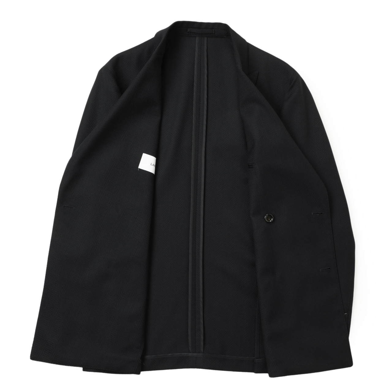 田*.様 LARDINI ラルディーニ ヘリンボーン ネイビー ジャケット 52 LARDINI（ラルディーニ）IZUMOイズモ ウールポリコットンへイン