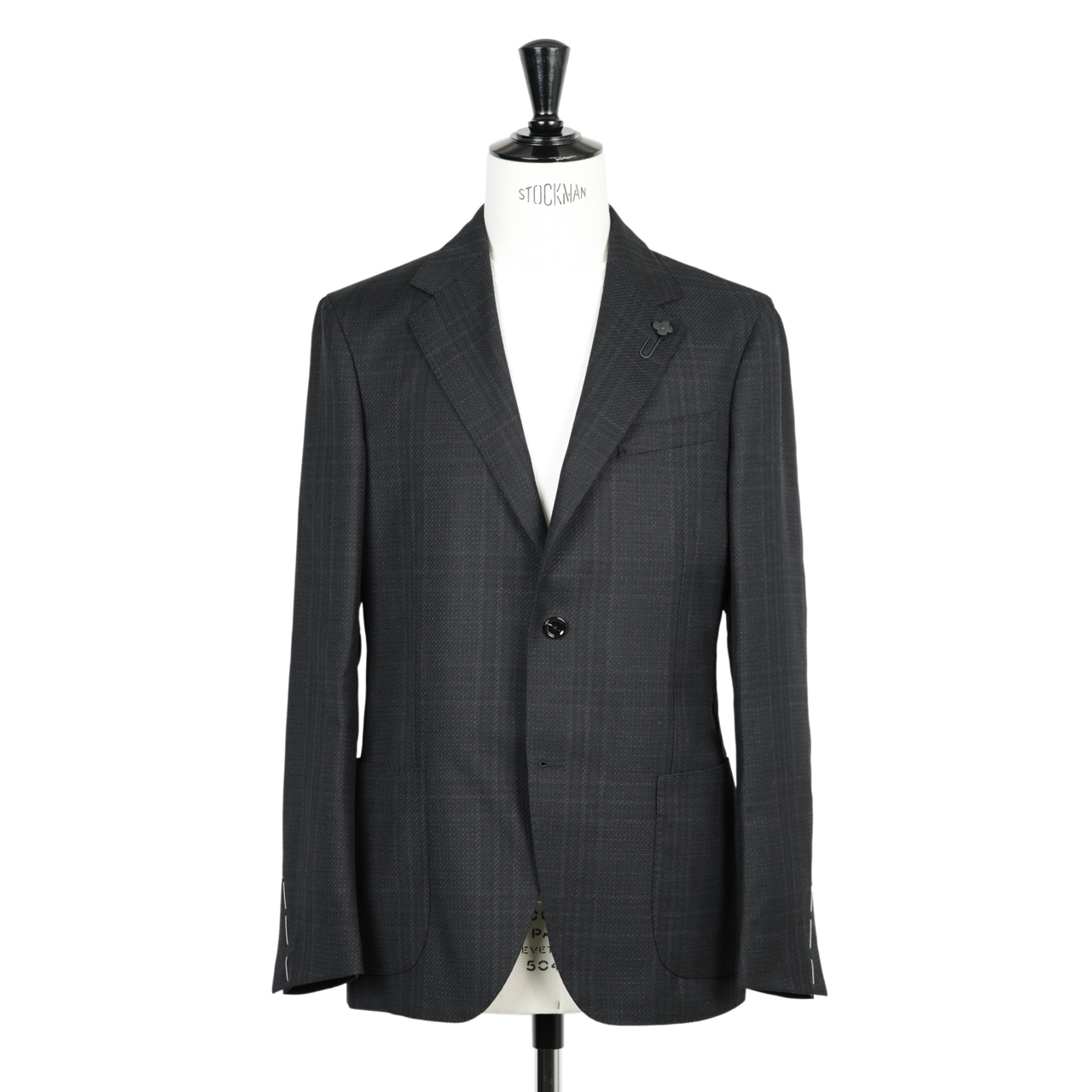 LARDINI ラルディーニ ジャケット ROMA シングル 2B ウール チェック