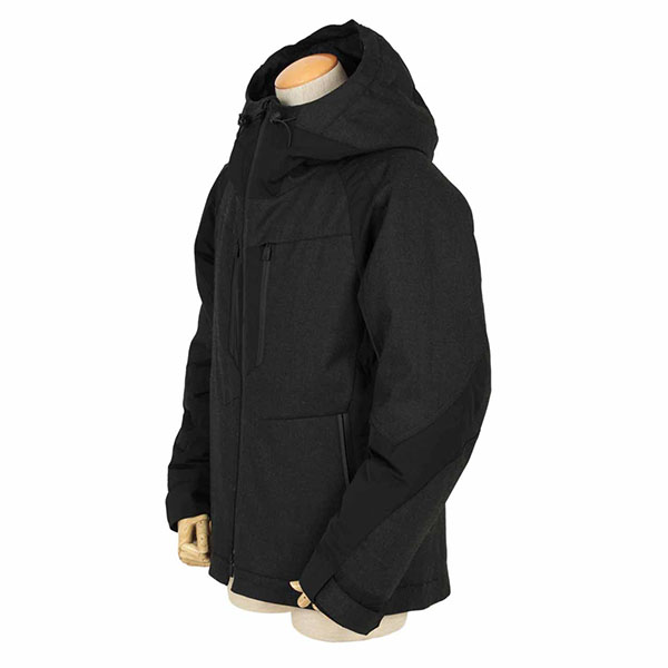 【メール便不可】 by LARDINI 相澤陽介 ブラック×グレー フーデットマウンテンパーカー - マウンテンパーカー