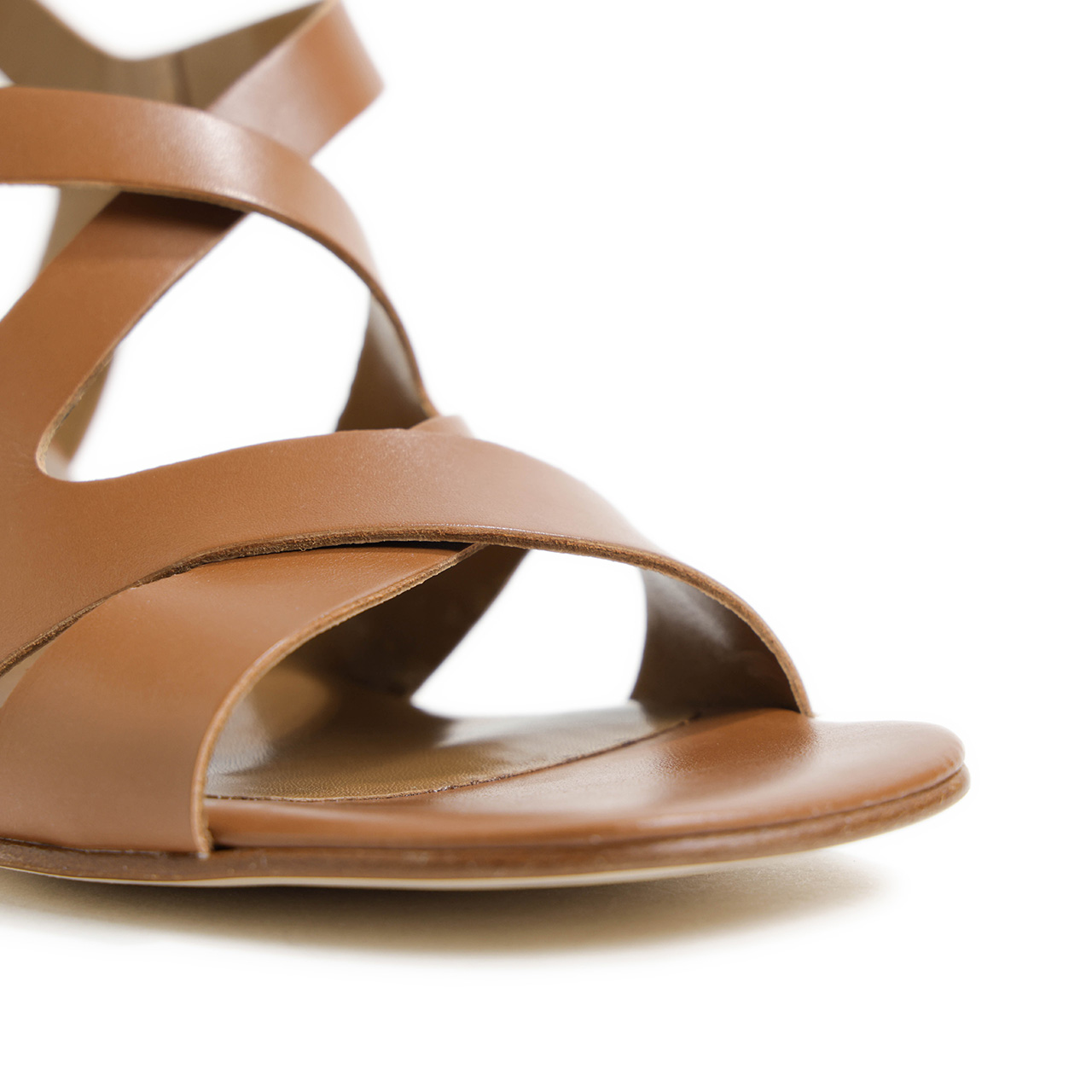 Luca Grossi ルカグロッシ サンダル バックストラップ レザー スクエア