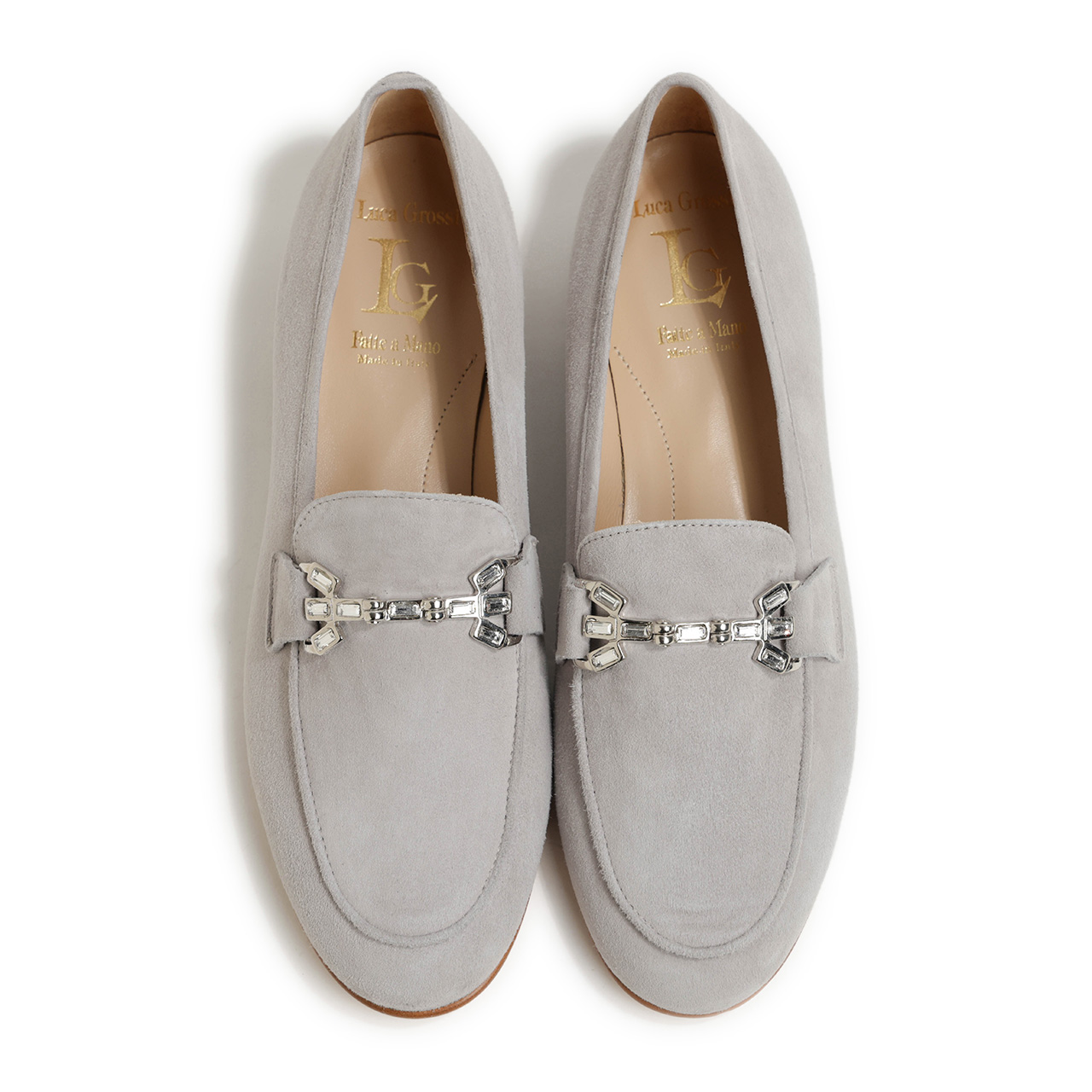 Luca Grossi ルカグロッシ シューズ ローファー ビット ビジュー
