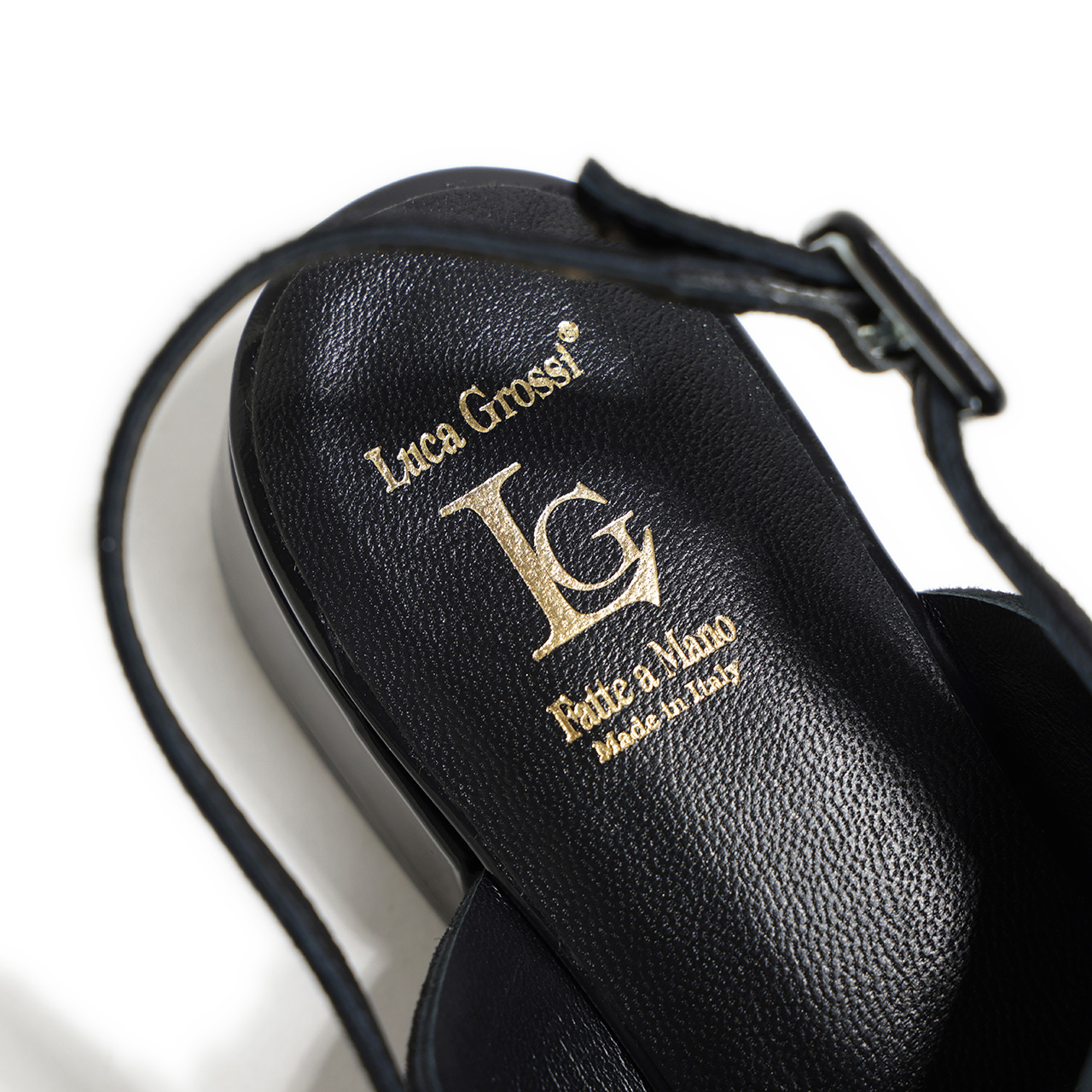 Luca Grossi ルカグロッシ サンダル バックストラップ レザー スエード