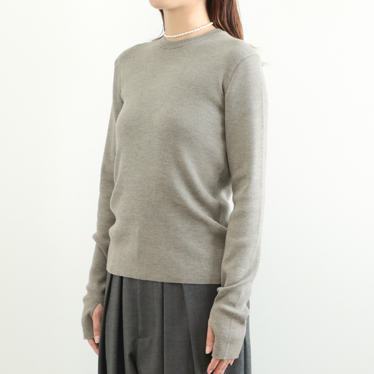 LOWER ローヴァー レディース ニット 長袖 ウール メリノ スーパー