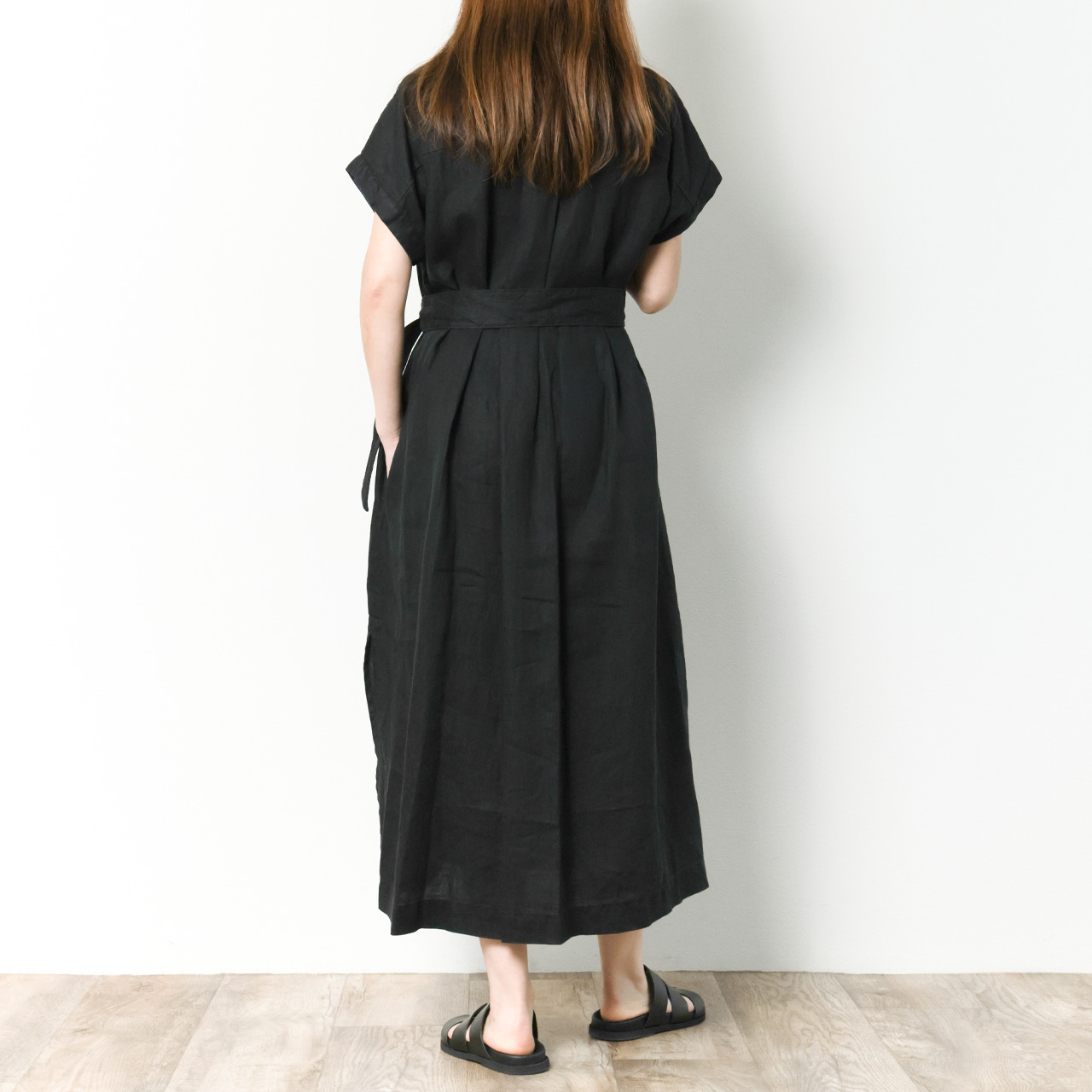 ROSSO35 ロッソ35 レディース ワンピース リネン スキッパー Aライン