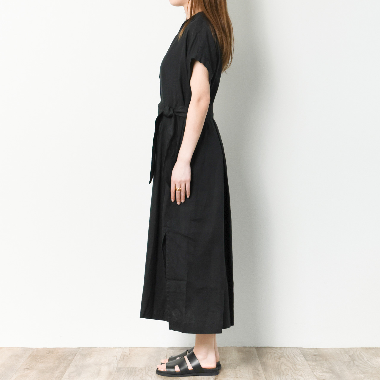 ROSSO35 ロッソ35 レディース ワンピース リネン スキッパー Aライン