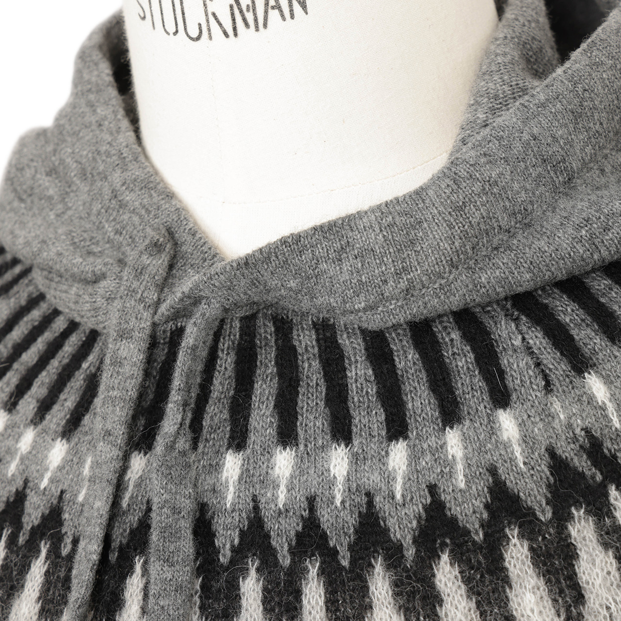 ロベルトコリーナ　ニットパーカー　ダブルジップ　ライトグレー　アルパカ　イタリア ROBERTO COLLINA ロベルト コリーナ ニット パーカー ハイゲージ